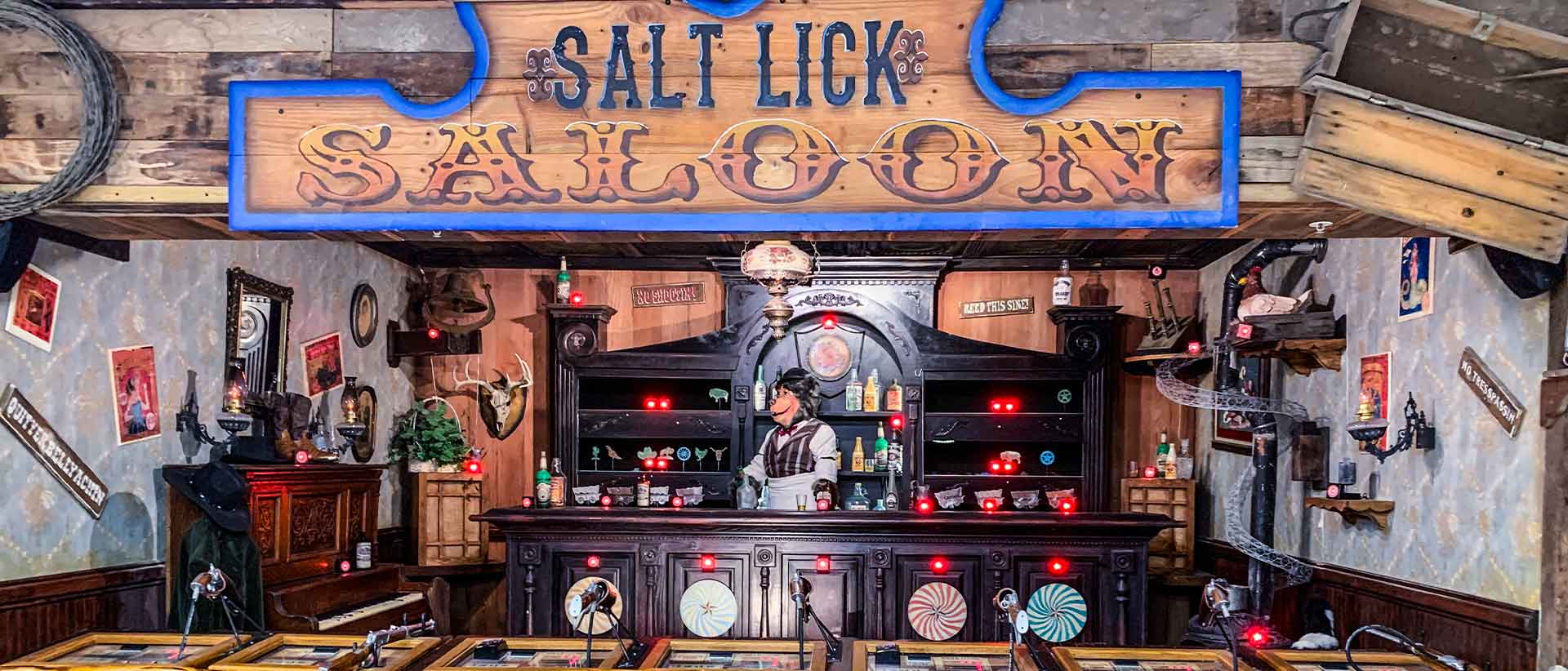 Salt Lick Saloon laser target shooting