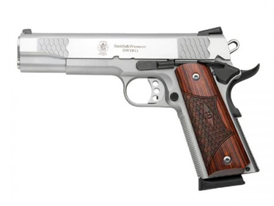 Smith & Wesson SW1911 E-Series nickel pistol
